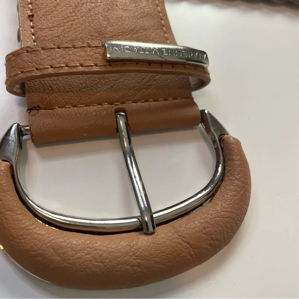 Adrienne Vittadini Braided Belt Featuring Elastic Back and Silver Tone Hardware - Picture 5 of 8